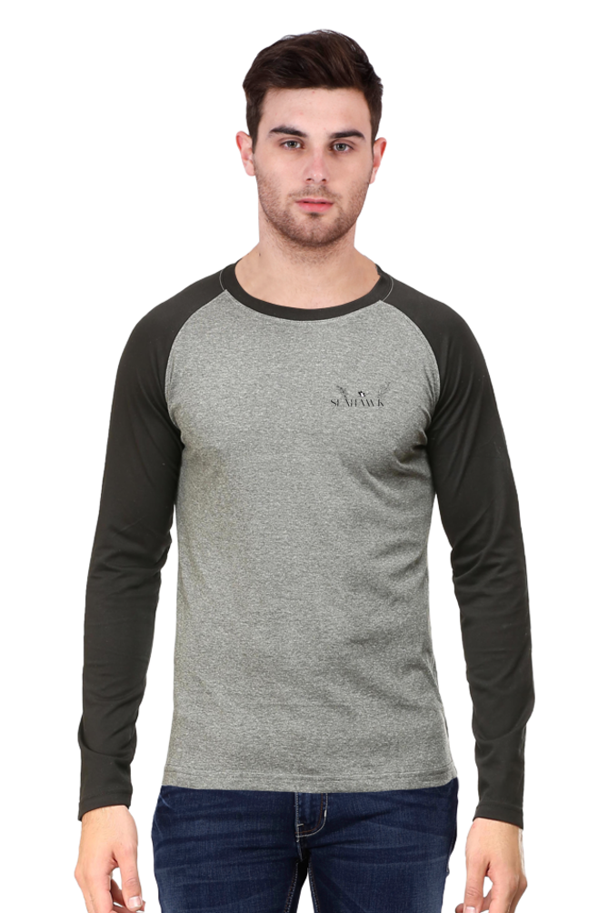 SEAHAWK {Puffed-Black} (Raglan full sleeve)