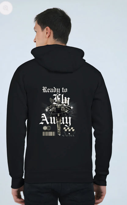 Fly Away Angle (Heavyweight premium zipper hoodie)