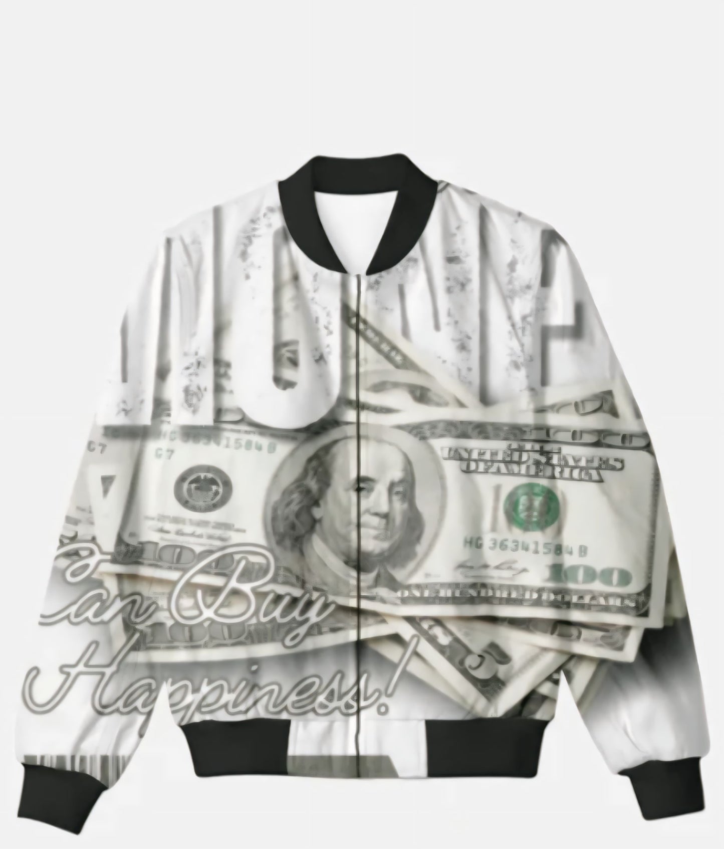 *Money* can buy happiness(AOP Print Jacket)